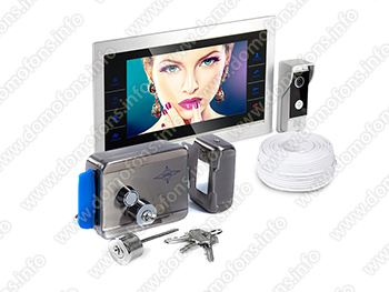 Комплект видеодомофон HDcom S-101 AHD и электромеханический замок AX-091